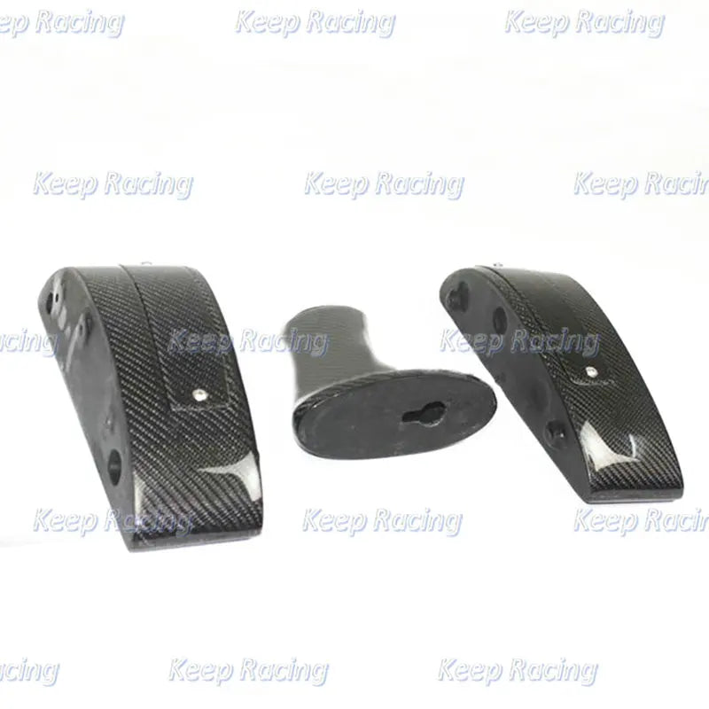 Bloque elevador de alerón de fibra de carbono para Nissan R35 GTR, acabado brillante, GT-R, pata de ala de maletero, tapa de maletero trasera de fibra, soporte superior