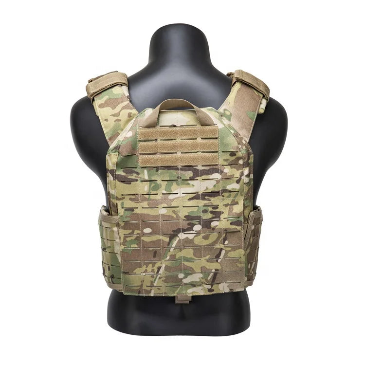 EMERSONGEARS-portador de placa de nailon 1000D, chaleco táctico para exteriores, chaleco MOLLE protector ajustable para caza