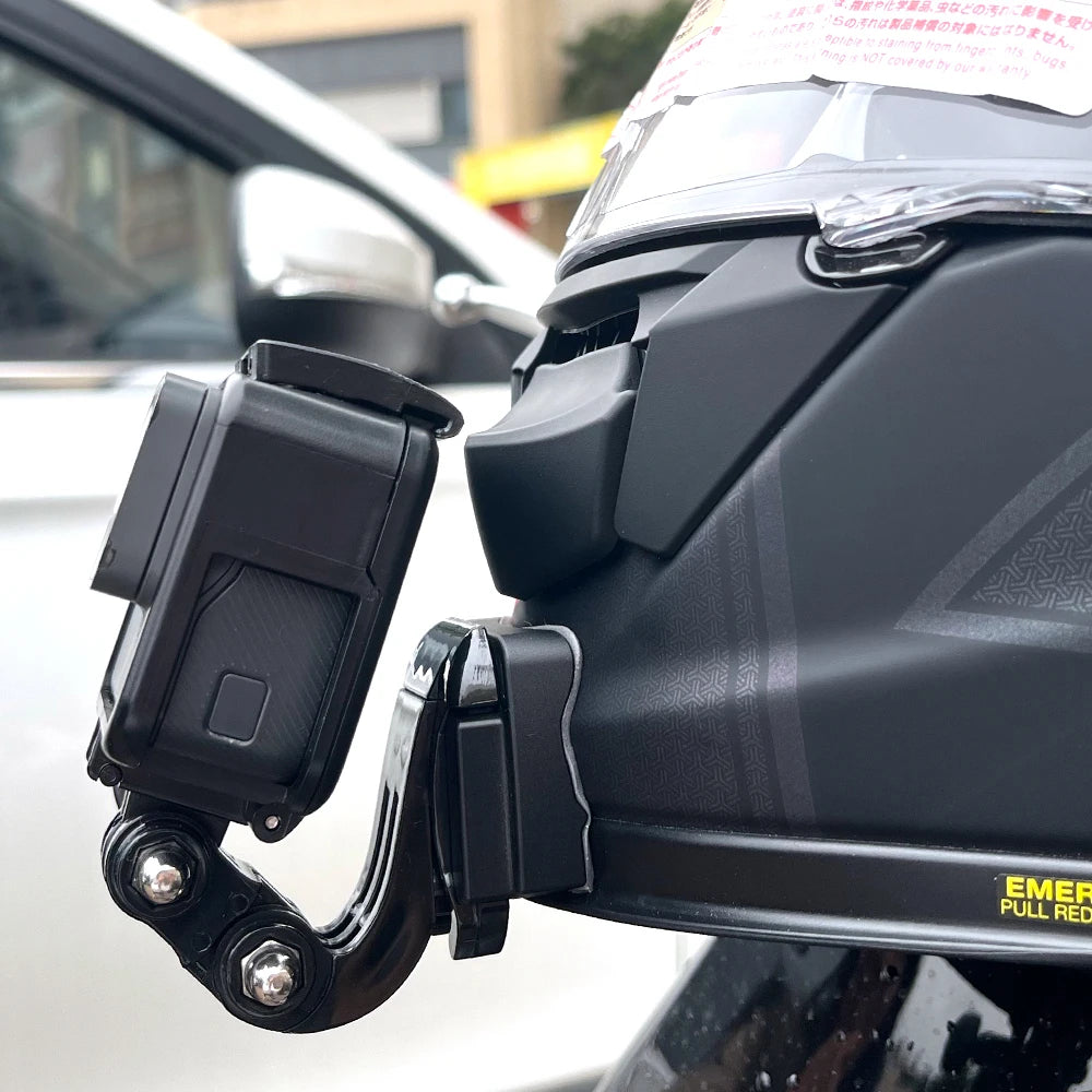 TUYU-soporte personalizado para casco de motocicleta SHOEI GT Air 2, accesorios de aleación de aluminio para cámara deportiva GoPro DJI Insta360