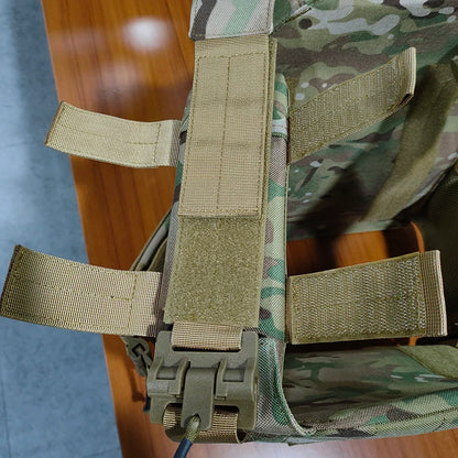 EMERSONGEARS-portador de placa de nailon 1000D, chaleco táctico para exteriores, chaleco MOLLE protector ajustable para caza
