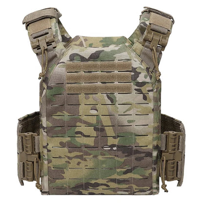 EMERSONGEARS-portador de placa de nailon 1000D, chaleco táctico para exteriores, chaleco MOLLE protector ajustable para caza