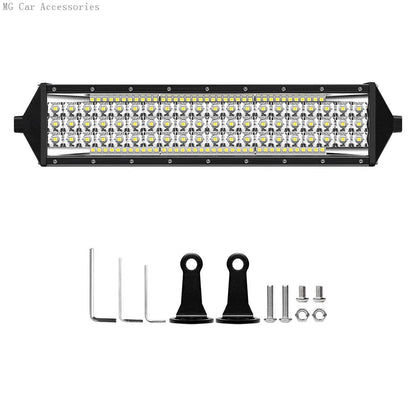 Barra de Luz LED de 5 Filas, 12 Pulgadas, 264W, Luz de Trabajo para Auto, Foco, Lámpara de Conducción para Todoterreno, Camioneta, SUV, ATV, Tractor, 4X4