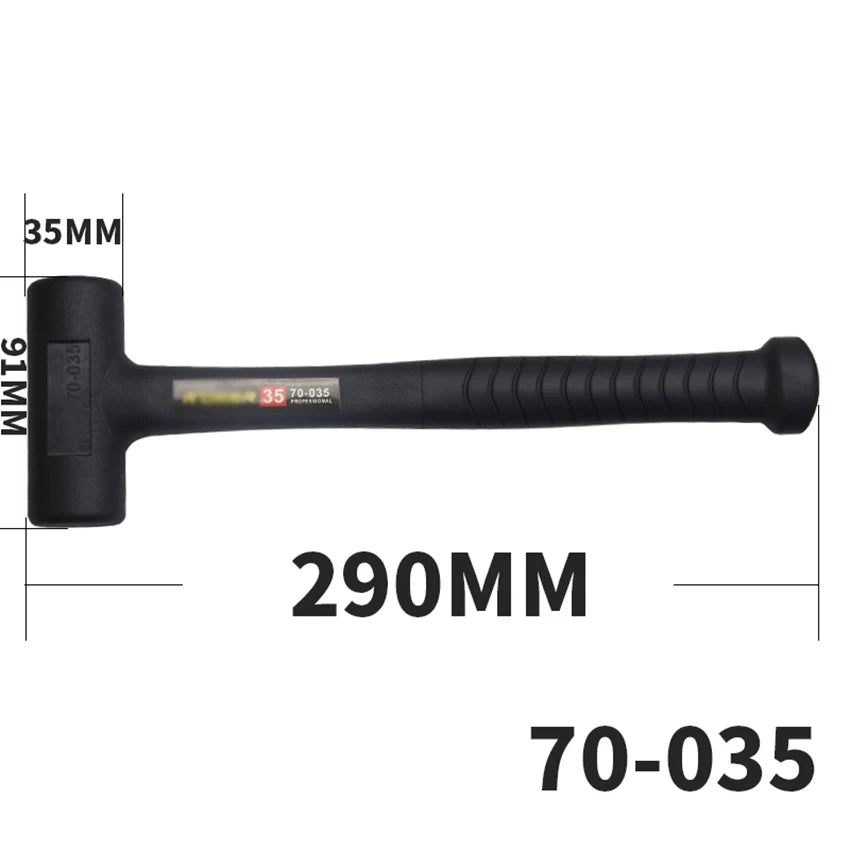 Martillo de mazo de goma endurecido, cabezal de martillo de goma para suelos, carpintería, tareas de soplado suave, 290 mm, 305 mm, 360 mm, 385 mm