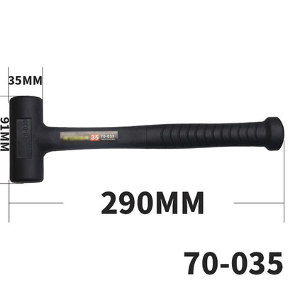 Martillo de mazo de goma endurecido, cabezal de martillo de goma para suelos, carpintería, tareas de soplado suave, 290 mm, 305 mm, 360 mm, 385 mm