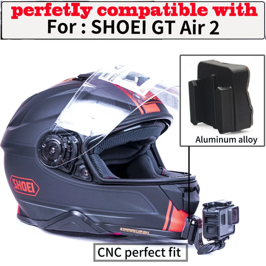 TUYU-soporte personalizado para casco de motocicleta SHOEI GT Air 2, accesorios de aleación de aluminio para cámara deportiva GoPro DJI Insta360
