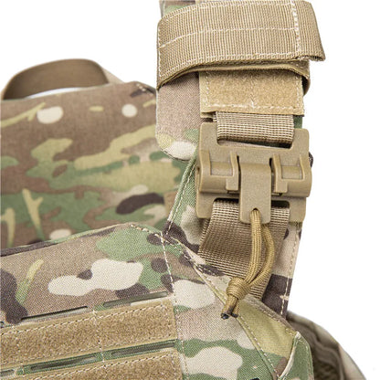 EMERSONGEARS-portador de placa de nailon 1000D, chaleco táctico para exteriores, chaleco MOLLE protector ajustable para caza