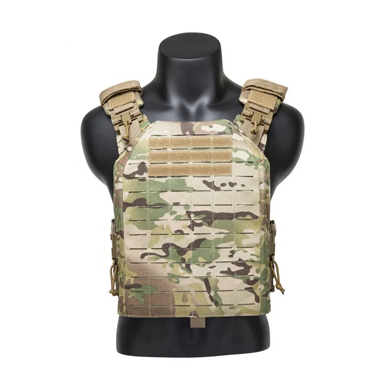 EMERSONGEARS-portador de placa de nailon 1000D, chaleco táctico para exteriores, chaleco MOLLE protector ajustable para caza