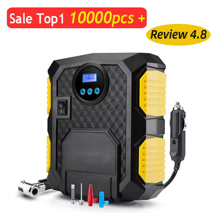 Inflador de neumáticos Digital, cilindro de 22mm, 12V, bomba de compresor de aire portátil para coche, compresor de aire de coche de 150 PSI para coches, motocicletas y bicicletas