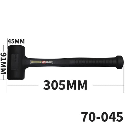 Martillo de mazo de goma endurecido, cabezal de martillo de goma para suelos, carpintería, tareas de soplado suave, 290 mm, 305 mm, 360 mm, 385 mm