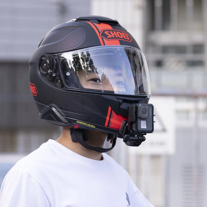 TUYU-soporte personalizado para casco de motocicleta SHOEI GT Air 2, accesorios de aleación de aluminio para cámara deportiva GoPro DJI Insta360