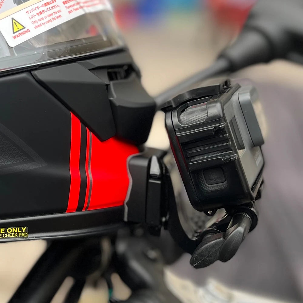 TUYU-soporte personalizado para casco de motocicleta SHOEI GT Air 2, accesorios de aleación de aluminio para cámara deportiva GoPro DJI Insta360
