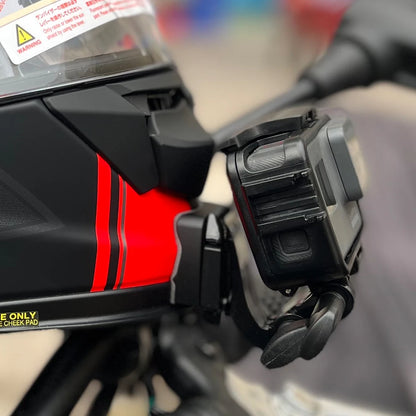 TUYU-soporte personalizado para casco de motocicleta SHOEI GT Air 2, accesorios de aleación de aluminio para cámara deportiva GoPro DJI Insta360