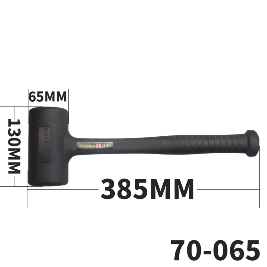 Martillo de mazo de goma endurecido, cabezal de martillo de goma para suelos, carpintería, tareas de soplado suave, 290 mm, 305 mm, 360 mm, 385 mm