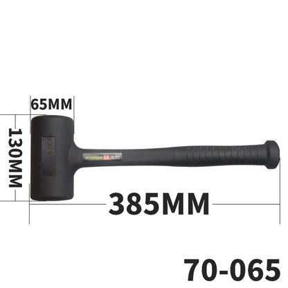 Martillo de mazo de goma endurecido, cabezal de martillo de goma para suelos, carpintería, tareas de soplado suave, 290 mm, 305 mm, 360 mm, 385 mm