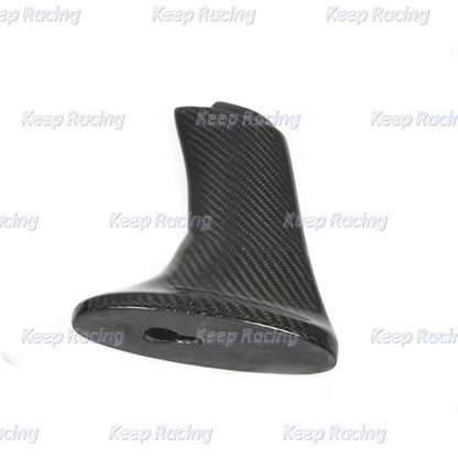 Bloque elevador de alerón de fibra de carbono para Nissan R35 GTR, acabado brillante, GT-R, pata de ala de maletero, tapa de maletero trasera de fibra, soporte superior