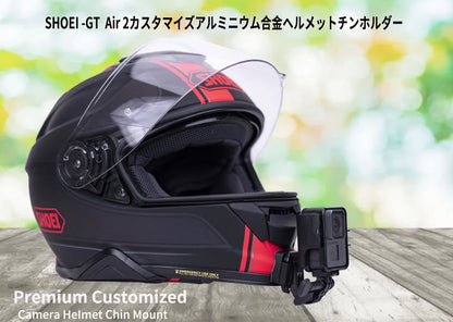 TUYU-soporte personalizado para casco de motocicleta SHOEI GT Air 2, accesorios de aleación de aluminio para cámara deportiva GoPro DJI Insta360