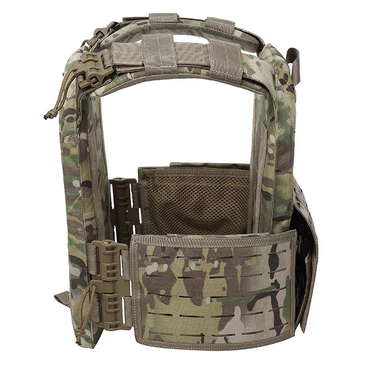 EMERSONGEARS-portador de placa de nailon 1000D, chaleco táctico para exteriores, chaleco MOLLE protector ajustable para caza
