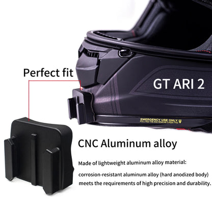 TUYU-soporte personalizado para casco de motocicleta SHOEI GT Air 2, accesorios de aleación de aluminio para cámara deportiva GoPro DJI Insta360