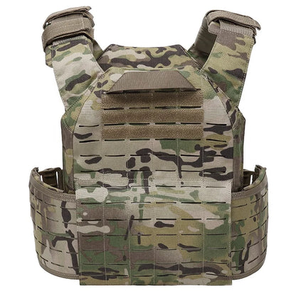 EMERSONGEARS-portador de placa de nailon 1000D, chaleco táctico para exteriores, chaleco MOLLE protector ajustable para caza