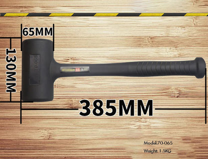 Martillo de mazo de goma endurecido, cabezal de martillo de goma para suelos, carpintería, tareas de soplado suave, 290 mm, 305 mm, 360 mm, 385 mm