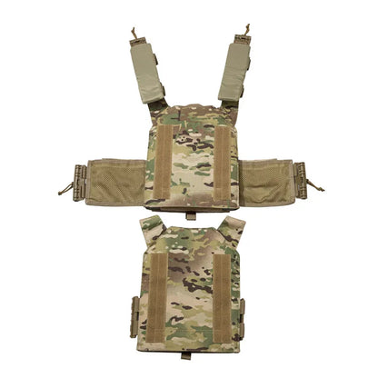 EMERSONGEARS-portador de placa de nailon 1000D, chaleco táctico para exteriores, chaleco MOLLE protector ajustable para caza
