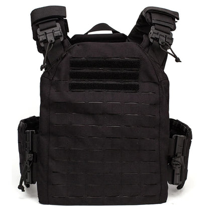 EMERSONGEARS-portador de placa de nailon 1000D, chaleco táctico para exteriores, chaleco MOLLE protector ajustable para caza