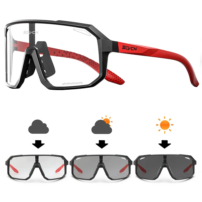SCVCN gafas de sol de ciclismo para hombre, gafas de sol para conducir en carretera, deportes al aire libre, escalada de montaña, gafas de ciclismo UV400 para mujer