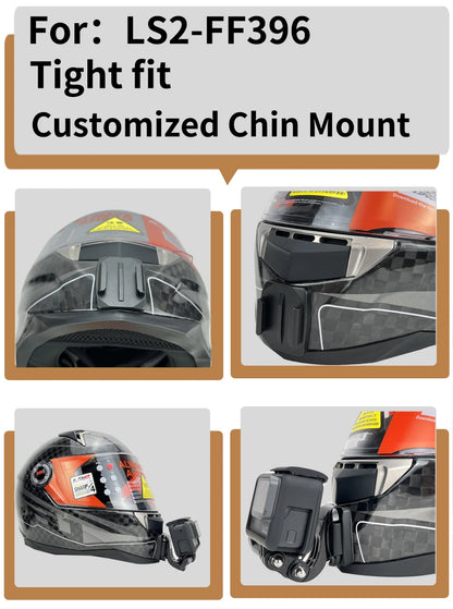 Casco de motocicleta personalizado premium TUYU LS2 MX701 ff 801358   Soporte de barbilla de aluminio para accesorios GoPro Hero10 Insta360 X2 3 DJI