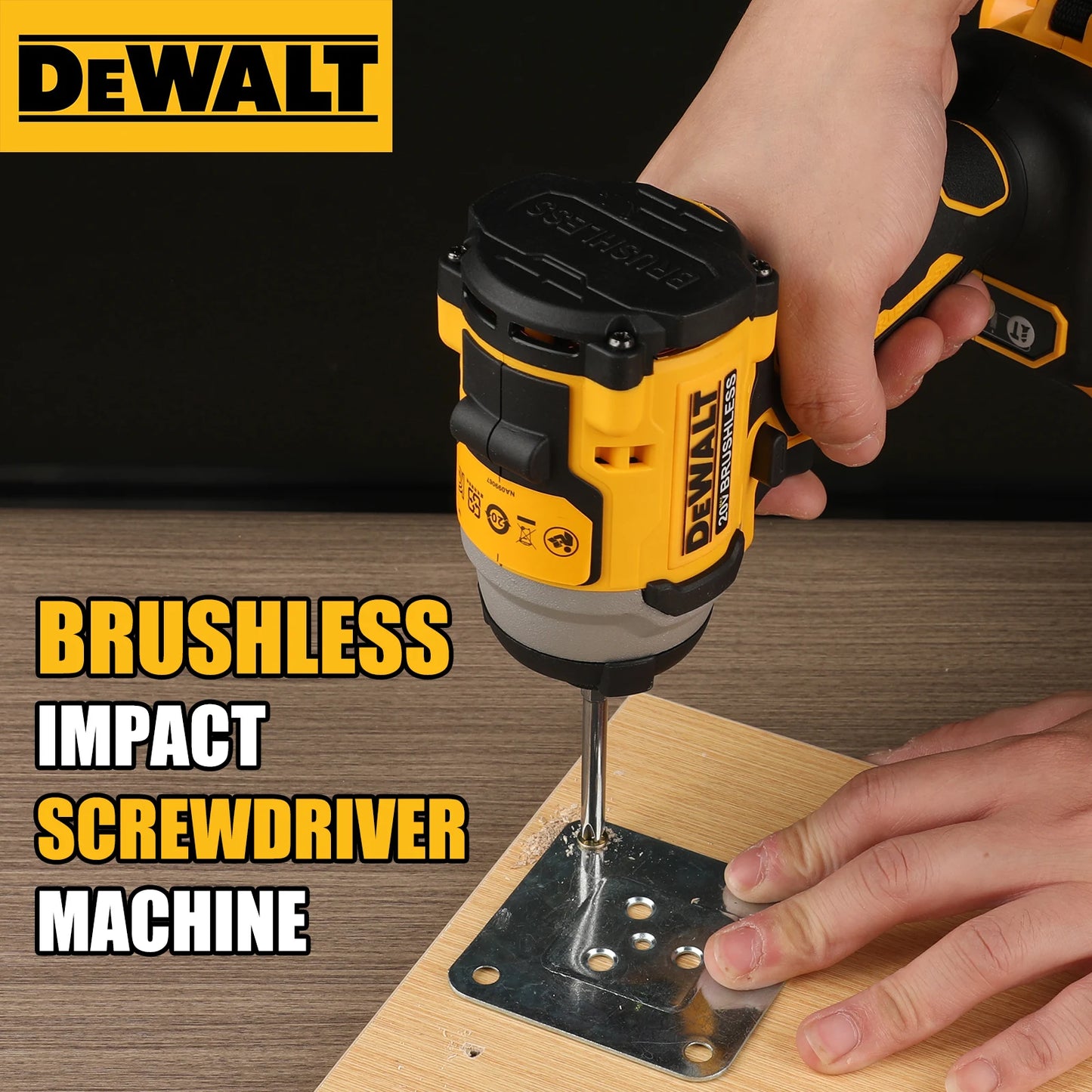 DeWalt DCF850 Destornillador, taladro y herramienta eléctrica de reparación de automóviles sin escobillas de 20 V de iones de litio (sin batería)
