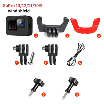 Soporte de barbilla para casco de motocicleta Shoei Neotec 2 personalizado para cámaras GoPro Hero12 11 10, Insta360 X4, Ace Pro2, DJI Action 4/5Pro
