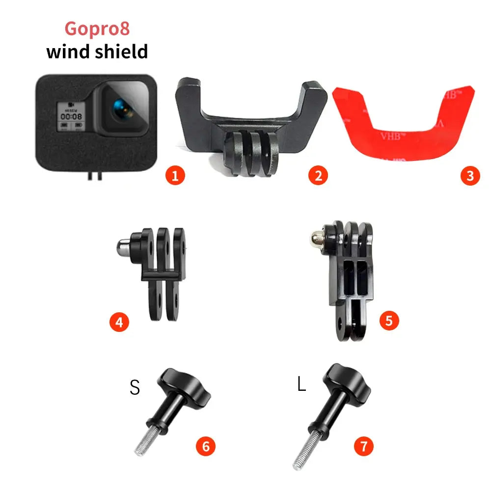 Soporte de barbilla para casco de motocicleta Shoei Neotec 2 personalizado para cámaras GoPro Hero12 11 10, Insta360 X4, Ace Pro2, DJI Action 4/5Pro