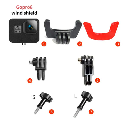 Soporte de barbilla para casco de motocicleta Shoei Neotec 2 personalizado para cámaras GoPro Hero12 11 10, Insta360 X4, Ace Pro2, DJI Action 4/5Pro