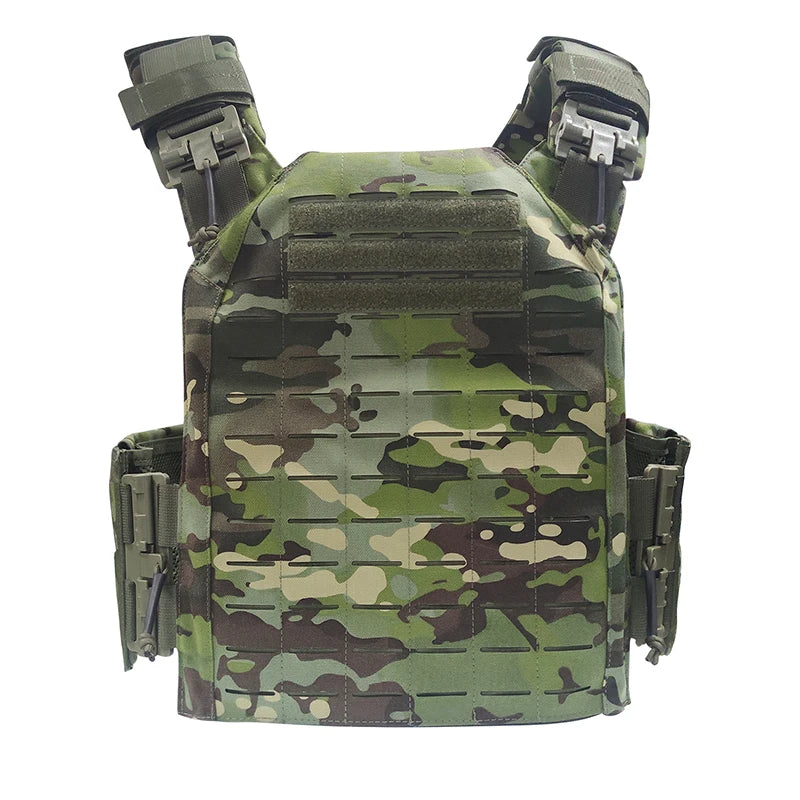 EMERSONGEARS-portador de placa de nailon 1000D, chaleco táctico para exteriores, chaleco MOLLE protector ajustable para caza