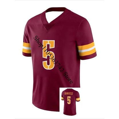 Camiseta Deportiva de Fútbol Americano, Manga Corta, Transpirable, Unisex, de Secado Rápido, Sudadera Transpirable para Moto
