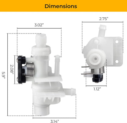 31113 Kit de servicio de módulo de agua de inodoro mejorado, reemplazo compatible para la serie Thetford Bravura - Nuevo 2024