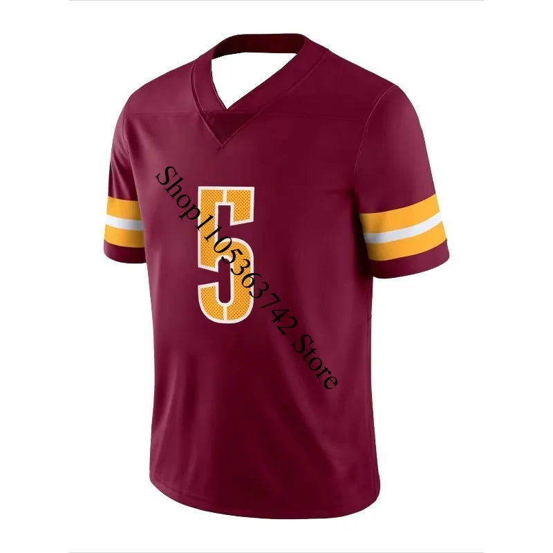 Camiseta Deportiva de Fútbol Americano, Manga Corta, Transpirable, Unisex, de Secado Rápido, Sudadera Transpirable para Moto