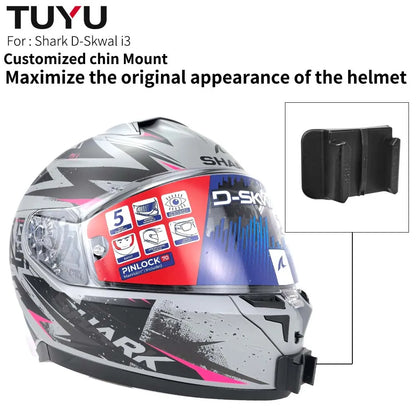 Soporte de barbilla para casco de motocicleta Shark D-Skwal i3 personalizado para GoPro Hero13, Insta360 OneX3, RS y accesorios para cámaras DJI Action