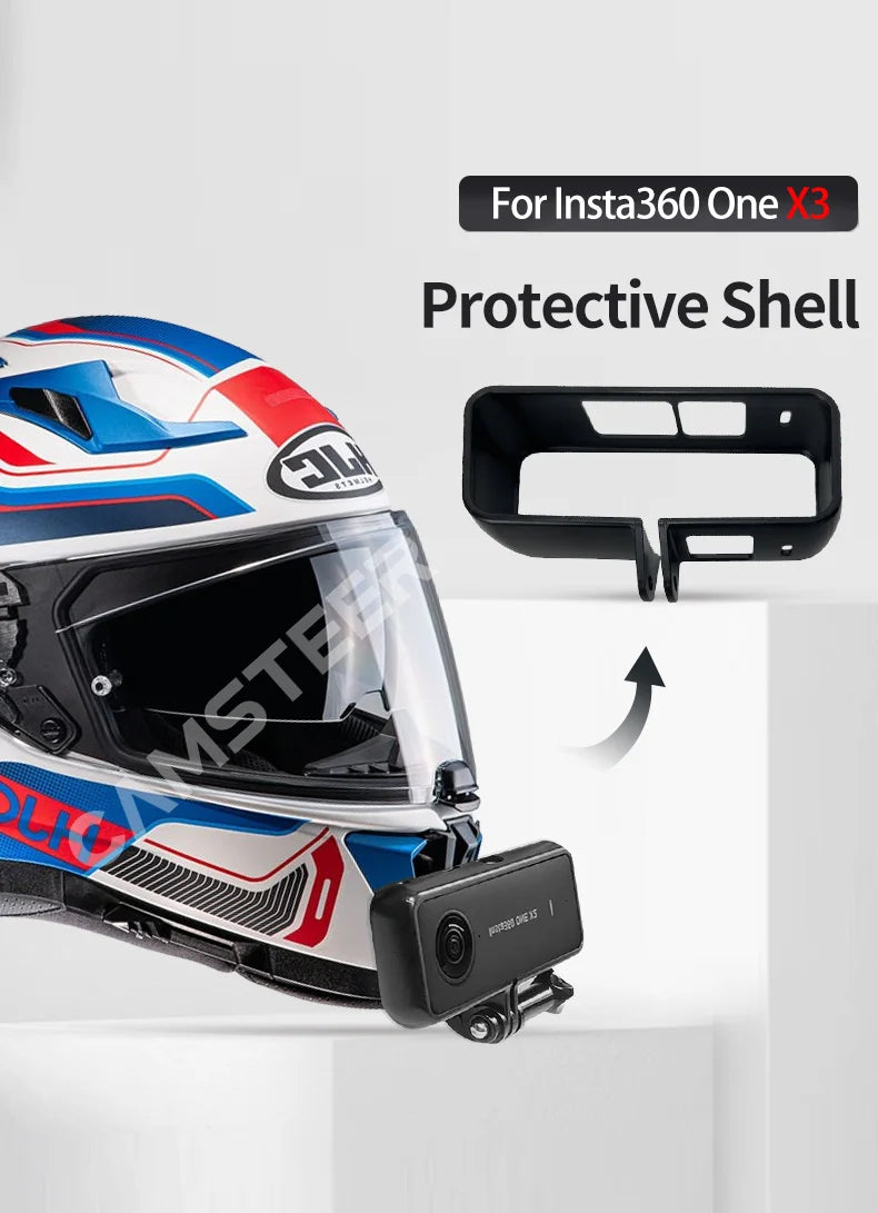 Para LS2 FF811 VECTOR 2 casco de motocicleta personalizado soporte de barbilla para GoPro Hero13 12 Insta360 X4 X3 Ace pro DJI Action 5 4 cámara