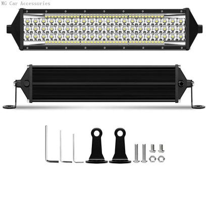 Barra de Luz LED de 5 Filas, 12 Pulgadas, 264W, Luz de Trabajo para Auto, Foco, Lámpara de Conducción para Todoterreno, Camioneta, SUV, ATV, Tractor, 4X4