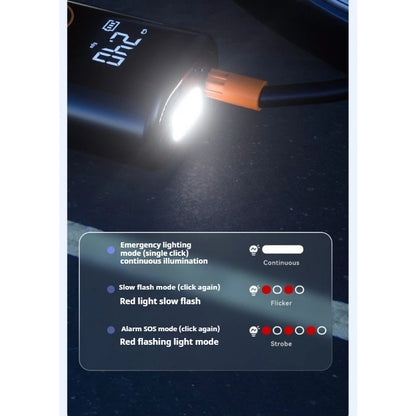 Arrancador de batería portátil para coche, 100W, 4000mAh, detección inteligente de presión de neumáticos para coches, motocicletas, bicicletas, banco de energía de bolas