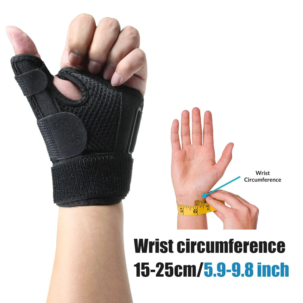 Muñequera para pulgar, férula Spica para tendinitis, artritis, CMC, mano izquierda o derecha, se adapta a deportes para hombres y mujeres, 1 Uds.