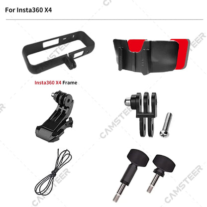 Para LS2 FF811 VECTOR 2 casco de motocicleta personalizado soporte de barbilla para GoPro Hero13 12 Insta360 X4 X3 Ace pro DJI Action 5 4 cámara