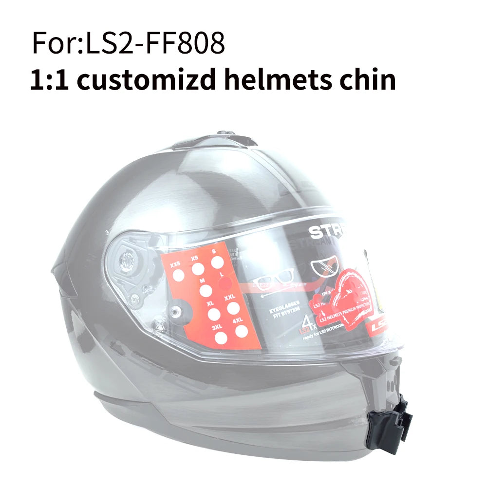 Casco de motocicleta personalizado premium TUYU LS2 MX701 ff 801358   Soporte de barbilla de aluminio para accesorios GoPro Hero10 Insta360 X2 3 DJI