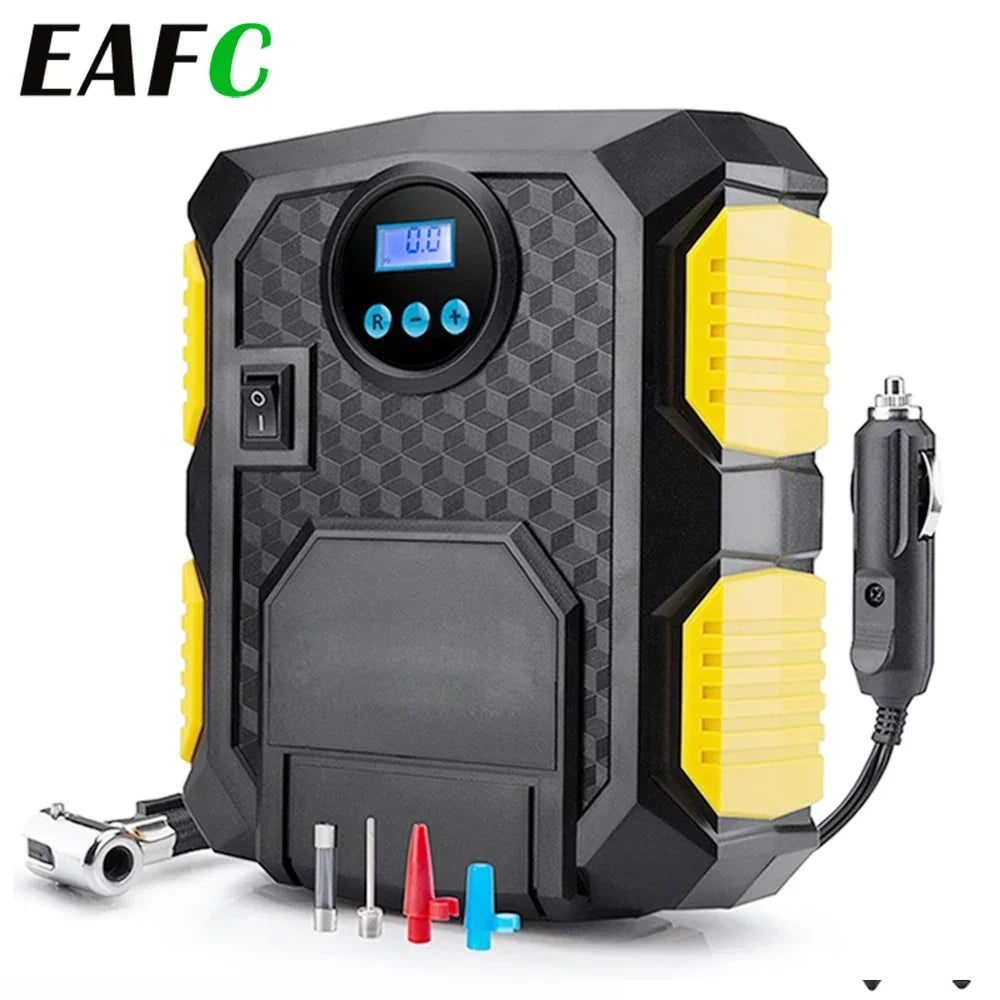 Inflador de neumáticos Digital, cilindro de 22mm, 12V, bomba de compresor de aire portátil para coche, compresor de aire de coche de 150 PSI para coches, motocicletas y bicicletas
