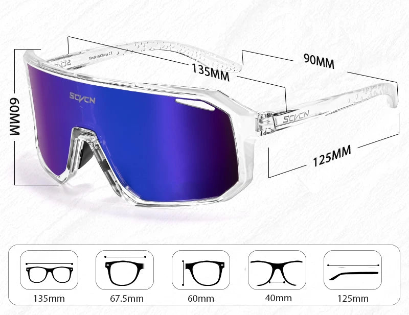 SCVCN gafas de sol de ciclismo para hombre, gafas de sol para conducir en carretera, deportes al aire libre, escalada de montaña, gafas de ciclismo UV400 para mujer