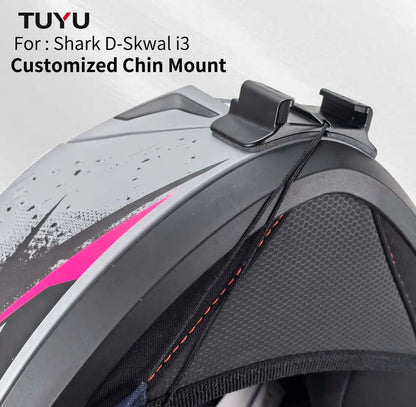 Soporte de barbilla para casco de motocicleta Shark D-Skwal i3 personalizado para GoPro Hero13, Insta360 OneX3, RS y accesorios para cámaras DJI Action