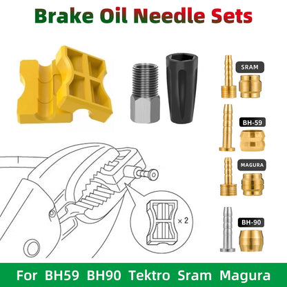 Pin de freno de aguja de aceite hidráulico BH59 BH90/herramienta de montaje de manguera de inserción para bicicleta Shimano Sram Tektro Magura