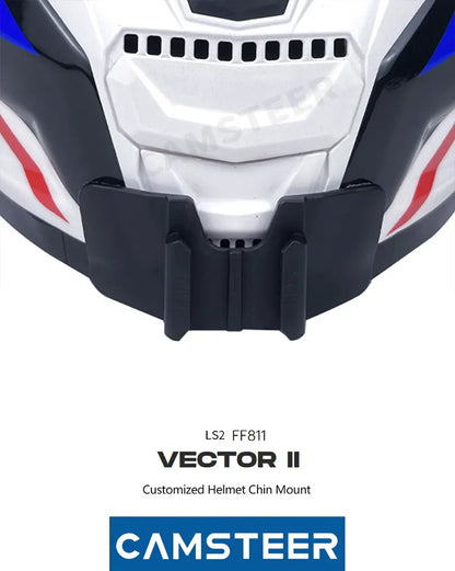 Para LS2 FF811 VECTOR 2 casco de motocicleta personalizado soporte de barbilla para GoPro Hero13 12 Insta360 X4 X3 Ace pro DJI Action 5 4 cámara