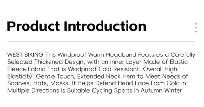 WEST BIKING-casco para bicicleta, pasamontañas cálido para ciclismo de invierno, cubierta para la cabeza a prueba de frío para exteriores, máscara facial completa, forro para casco de motocicleta
