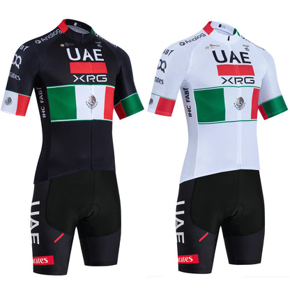 Maillot de Ciclismo MÉXICO 2026, Maillot de Ciclismo del Equipo de los Emiratos Árabes Unidos, Pantalones Cortos para Hombre y Mujer, Secado Rápido, Ropa de Ciclismo Profesional, Camiseta de Ciclismo